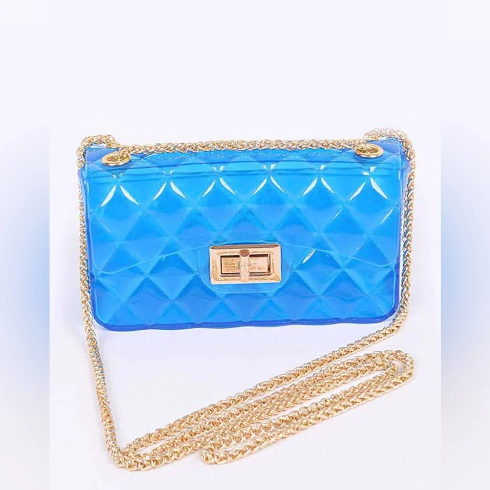Solid Color Jelly Swing Bag